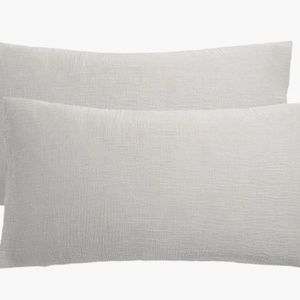 Parachute NWT gauze shams (set of two) in grey, gray size standard